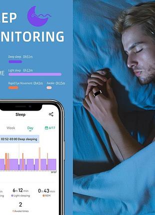Розумне кільце jring smart ring 06 смарт кільце з bluetooth-трекером для здоров'я, 19 розмір 2