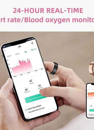 Розумне кільце jring smart ring 06 смарт кільце з bluetooth-трекером для здоров'я, 19 розмір 3