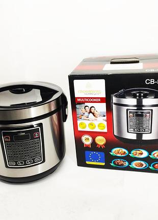 Мультиварка 30 программ crownberg cb-5528 5л 1000вт электронное управление с дисплеем и функцией скороварки rp-94 4