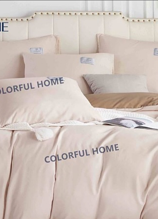 Фланель постельное белье евро colourfull home комфорт