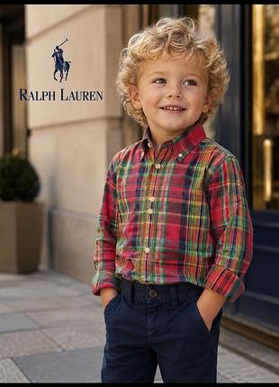Стильна сорочка в клітинку  ralph lauren