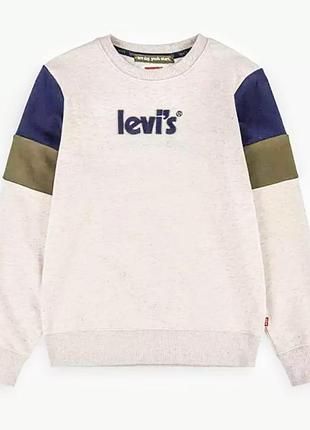 Зимовий світшот із кольоровими блоками levis colorblocked (сша, р.16а/ріст 176 см/48)