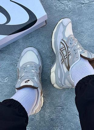 Asics gel nyc milk&brown grey 4