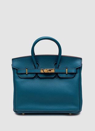 💎 hermes birkin 25 new bleu jean/gold 25 х 21 х 13 см