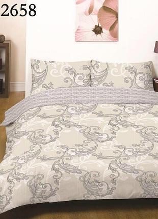 Евро комплект постельного белья gold золотой фугато