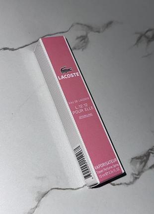 Жіночі парфуми  lacoste eau de l.12.12 pour elle ✨мініатюрка 10 мл духи