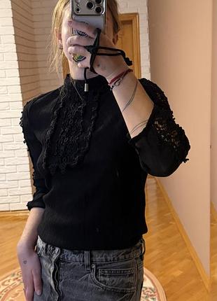 Блуза з мереживом 2