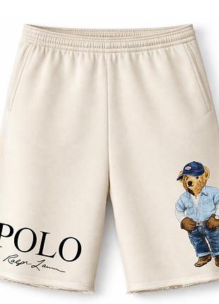 Чоловічі оверсайз шорти ralph lauren polo bear