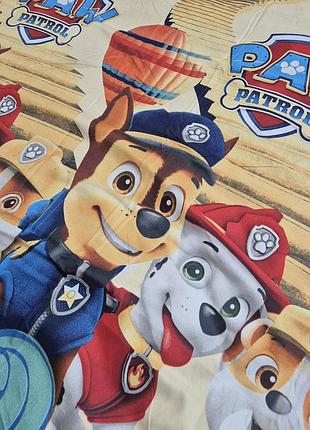 Полуторний комплект дитячої постільної білизни paw patrol
