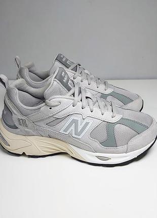 Кроссовки new balance 878 unisex сm878mt1 leather grey/white 37 р. оригинал