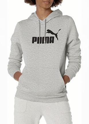 Женский свет серый худи puma