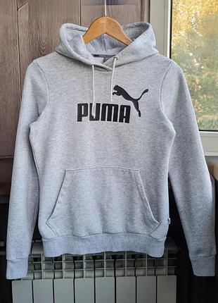Женский свет серый худи puma 5