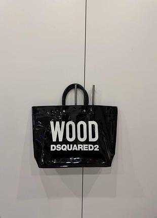 Лакований глянцевий шопер dsquared2