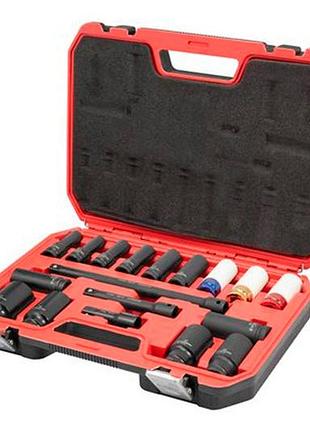 Набор головок ударных intertool-storm 1/2" x 10-24мм (18шт) (et-8506)