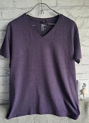 Базовая фиолетовая футболка размер l-xl