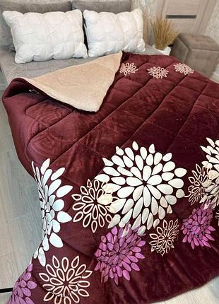 Розкішна велюрова ковдра євро 200×220 — стиль та тепло