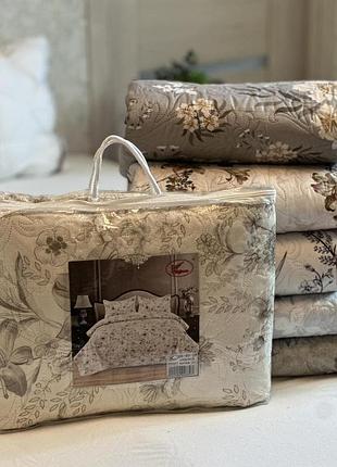 Покрывало хлопковое стеганое 200x230 см евро с наволочками 50x70 см koloco