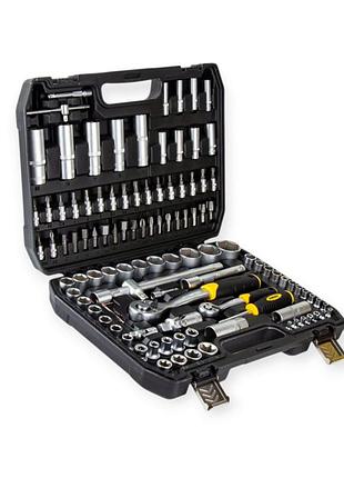 Набор инструмента 1/2",1/4" 110 шт с битами sigma 6