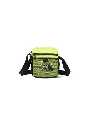 Сумка-барсетка the north face через плечо зелёная