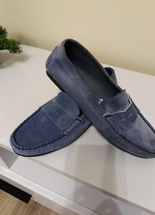 Замшевые лоферы