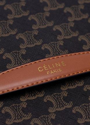 💎 celine top handle large toiletry case in triomphe canvas and calfskin 34 х 9 х 24 см 2