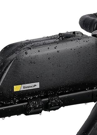 Велосипедна сумка 23 см rhinowalk waterproof bike tube bag k32 водонепроникна нейлонова вілосумка 1.3 л