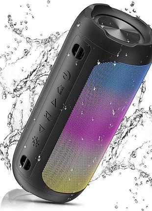 Беспроводная портативная 30вт 3600 мач bluetooth-колонка e-smarter a090 водонепроницаемая колонка с led подсветкой