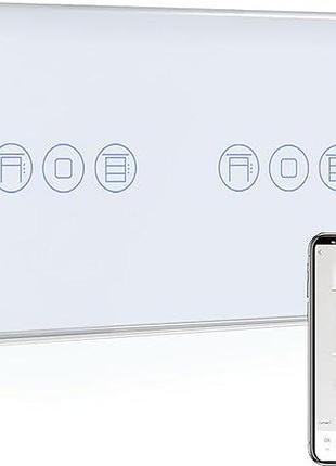Умный сенсорный выключатель bseed smart home двойной wi-fi выключатель для роллет и жалюзи