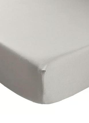Простирадло 160х200 см dodo drap housse bonnet 37c gris високоякісне бавовняне простирадло