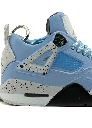 2 шт. брелок в виде air jordan 4 retro university sneaker keychain сувенирный брелок в виде кроссовок для ключей