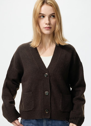 Кардиган souffle yarn uniqlo (478339)