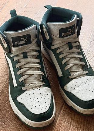 Високі шкіряні кросівки puma  (оригінал) розмір 42