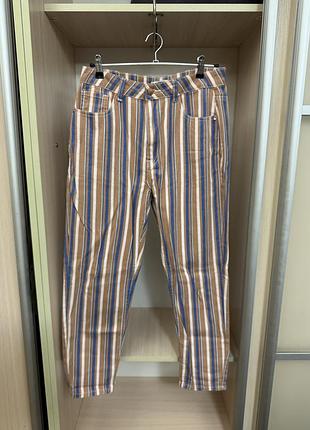 Джинсы в полоску cropp