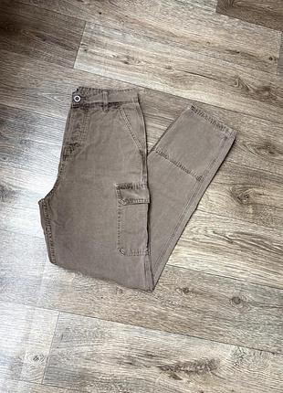 Чоловічі штани карго w30 l32 asos design cargo койот