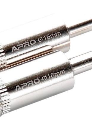 Сверло по стеклу и керамике трубчатое apro 16 мм (830318) (2 шт.)