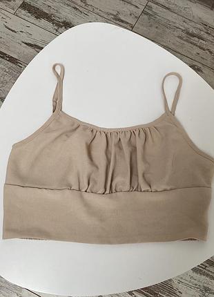 Shein крутий бежевий топ як новий