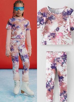 Комплект костюм zara зара спорт гимнастика тренировки р. 164