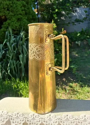 Рідка антикварна ваза, глечик, кухоль. латунь.