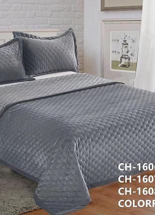 Євро покривало велюр "веселка в небі"