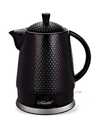 Электрочайник керамический maestro 1.5л черный (mr-069-black)