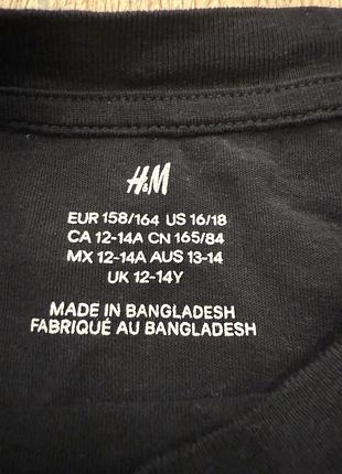 Базова чорна футболка h&m 2
