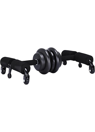 Ролик для тренировки мышц пресса powrx wheel sit up trainer эффективный тренажер для пресса