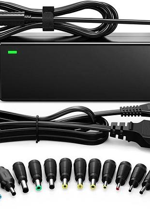 Универсальное зарядное устройство для ноутбука sunydeal wp220-f10 90w блок питания с 15 насадками