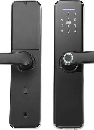 Розумний дверний замок із відбитком пальця wafu tuya smart handle lock електронний замок із відбитком пальця