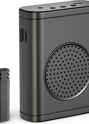Беспроводной усилитель голоса с микрофоном wireless microphone громкоговоритель с петличным микрофоном