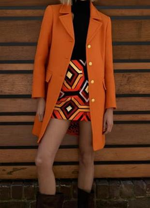 Ексклюзив! рідкісне пальто zara zw collection з італійської вовни manteco® (арт. 2211/806)