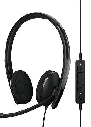 Проводные наушники с микрофоном epos c10 usb-c гарнитура с качественным звуком, офисная гарнитура