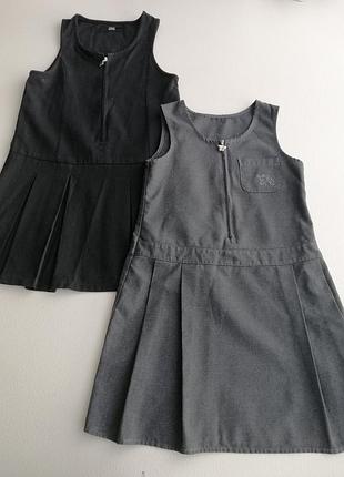 Школьный сарафан на 6-7 лет.
