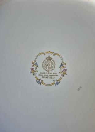 Фарфоровая тортовница royal worcester 6