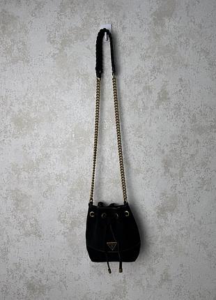 Жіноча замшева сумка guess 2
